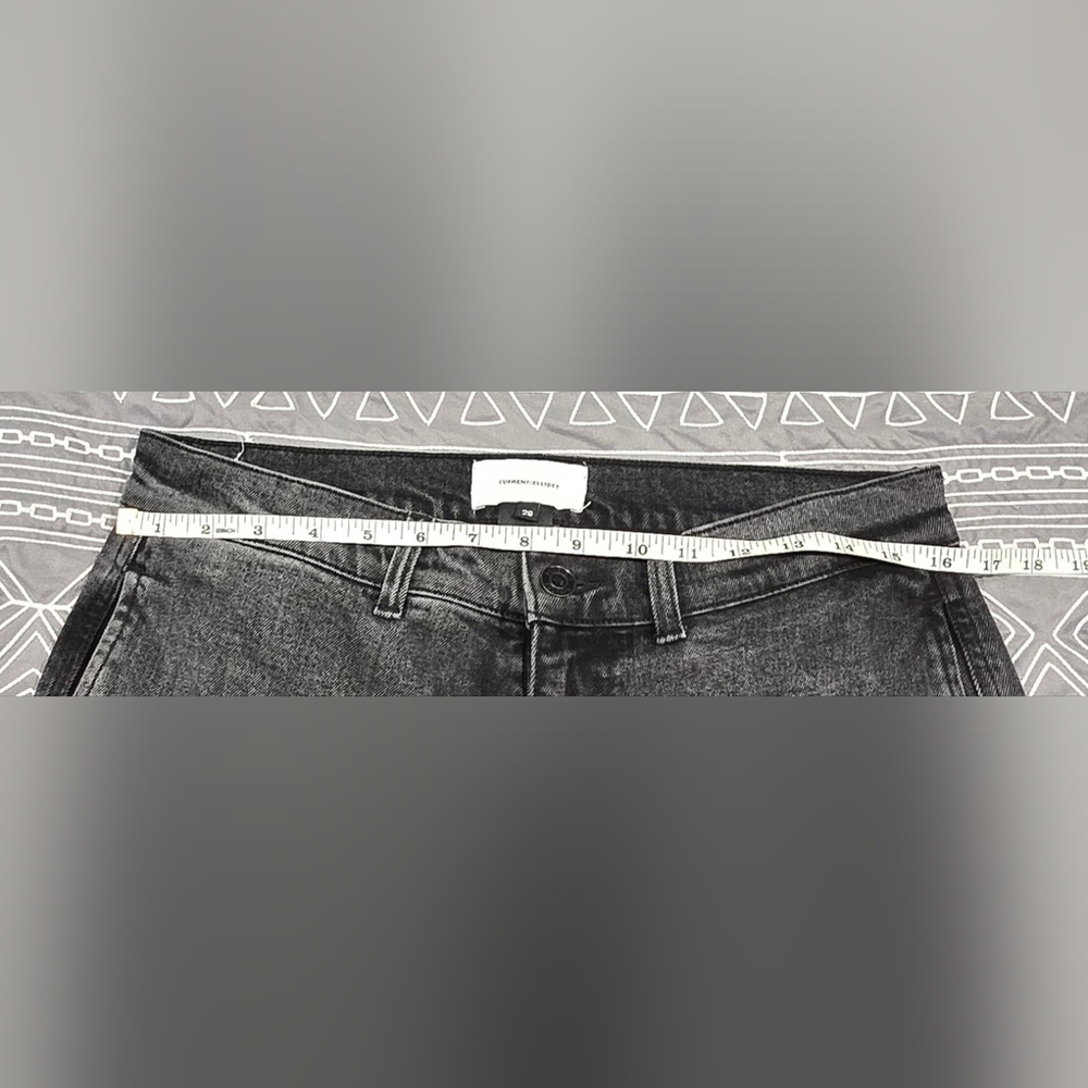 Current/Elliott High Waisted Wide Leg Released Hem Jeans Size 28 - Picture 6 of 9